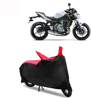 Exciting collections Two Wheeler Cover for Kawasaki(Z650, Red, Black)