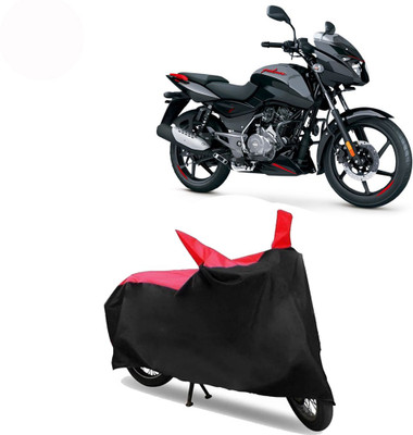 Exciting collections Two Wheeler Cover for Bajaj(Pulsar 125, Red, Black)
