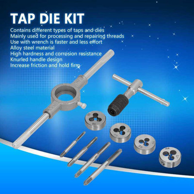 AS TOOL CENTER 10PcsM3/M4/M5/M6 Tap Wrench Drill Set Hand Tapping Tools T Type Wrench Metric Screw Thread Tap Twist Drill Bit Wrench Alloy Steel Tap Die Kit Single Sided T Type Wrench(Pack of 1) AS TOOL CENTER 10PcsM3/M4/M5/M6 Tap Wrench Drill Set Hand Tapping Tools T Type Wrench Metric Screw Thread Tap Twist Drill Bit Wrench Alloy Steel Tap Die Kit Single Sided T Type Wrench(Pack of 1)