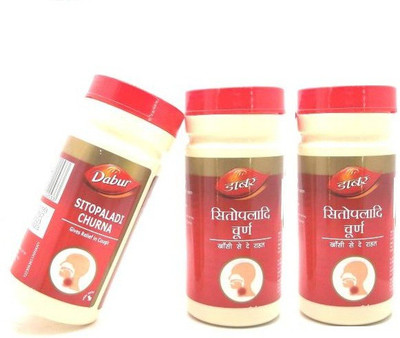 Dabur Sitopaladi Churna For Respiratory Health and all type cold and cough (Pack of 3)(Pack of 3, 60 g)