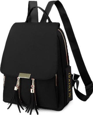 ACEWOOD Latest Trend Party Wear backpack with Adjustable Strap for Girls and Women's 4 L Backpack(Black)