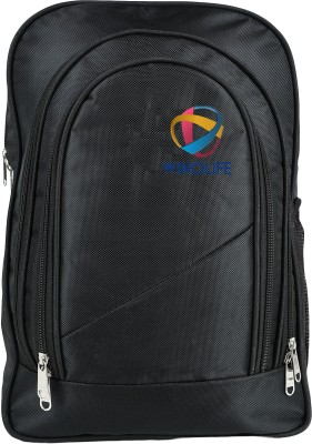 WINOLIFE WL BLACK 001 15 L Laptop Backpack(Black)