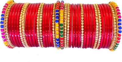 DURGANSH Glass Bangle Set(Pack of 40)
