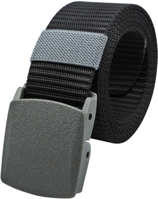 LOOPA Men Casual Black Nylon Belt