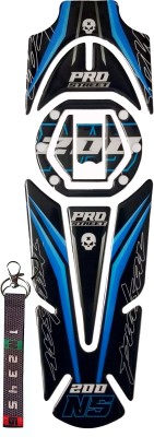 A1GRAPHIX Tank Protector for Pulsar 200 NS +Keyring Combo Bike Tank Pad