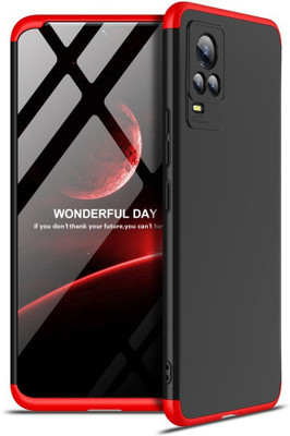 FlareHUB Front & Back Case for Vivo V20(Red, Hard Case, Pack of: 1)