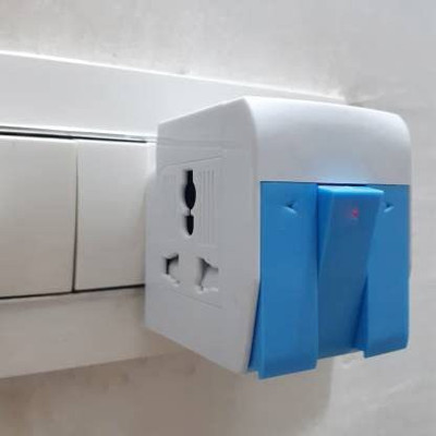 Hiwaga 3-in-1 Universal Travel Adapter Multi-Plug with Individual Switch 10 A Three Pin Socket