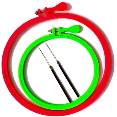 KHUSHA CREATIONS KC-339 Embroidery Hoop(Pack of 4)