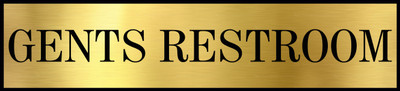 Gugan's Gents Restroom Emergency Sign(Reflective Sign)