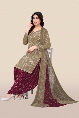 Kayimi Crepe Printed Kurta & Patiyala Material