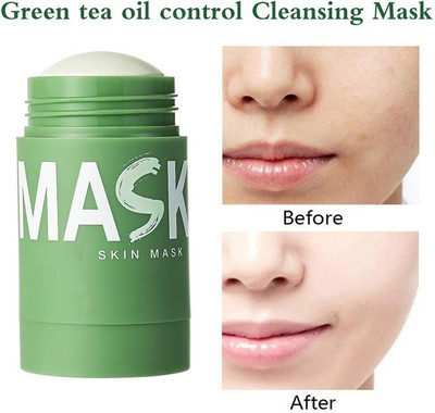 GFSU Green Tea Mask for Face, Purifying Solid Cleansing Clay Stick Mask(40 g)