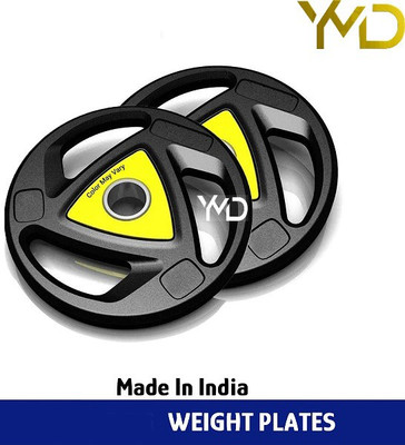 YMD 10 kg 5KGX2PC Rubber Coated Professional Weight Plate Home Gym Combo