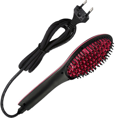 SDE HQT - 906 Professional Fast Hair Straightener HQT-906 Comb Brush with Temperature Control Hair Straightener Brush(Multicolor)
