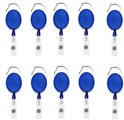 WHNOATOC Plastic ID Badge Reel(Pack of 10)