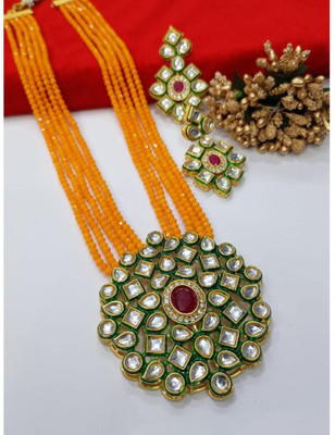 GEODE DELIGHT Alloy Silver Multicolor Jewellery Set(Pack of 1)