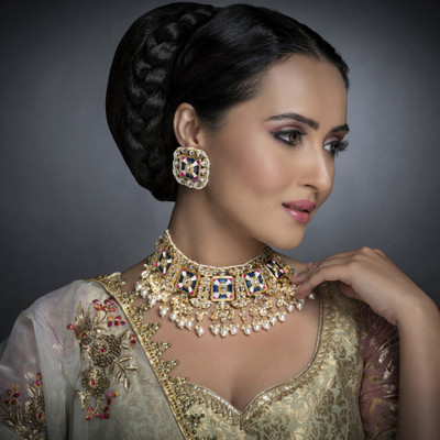 Sukkhi Alloy Gold-plated Multicolor Jewellery Set(Pack of 1)