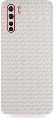 LAMHA Oppo A91 Mobile Skin(Ultra Super White Carbon Fiber With High Matte Finish.)