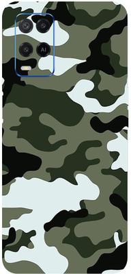 BUGGU Oppo A54 Mobile Skin(Ultra Super Camouflage Military Winter Skin With High Matte Finish.)