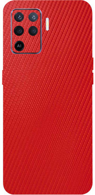 BUGGU Oppo Reno5 Lite Mobile Skin(Ultra Super Charming Red Carbon Fiber Skin With High Matte Finish.)