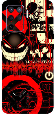 LAMHA Oppo Reno5 Lite Mobile Skin(Ultra Super Red Graffiti With High Matte Finish.)