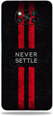 WeCre8 Skin's Xiaomi Poco X3, Never Settle Mobile Skin(Multicolor)