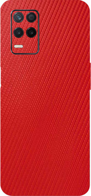 BugguSkin Realme Narzo 30 5G, realme narzo 30 5g Mobile Skin(Ultra Super Charming Red Carbon Fiber Skin With High Mattte Finish.)