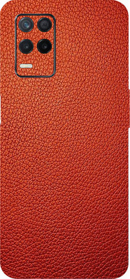 BUGGU Realme Narzo 30 5G Mobile Skin(Ultra Super Cherry Red Leather Skin With High Matte Finish.)