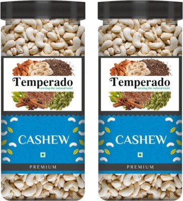 Temperado Premium Whole Cashew Nuts| Jar Pack| Kaju |250gm*2 Cashews(2 x 250 g)