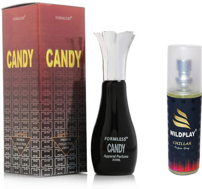 FORMLESS Candy 30ml perfume 1pc. and Chillax 50ml perfume 1pc. Perfume  -  80 ml(For Men)