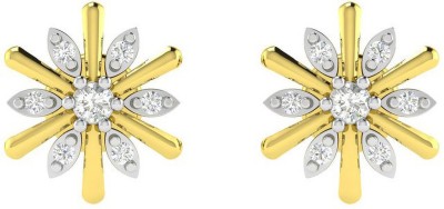 avsar Avsar 18K (750) Yellow Gold and Diamond Earring AVE482YA Yellow Gold 18kt Diamond Stud Earring