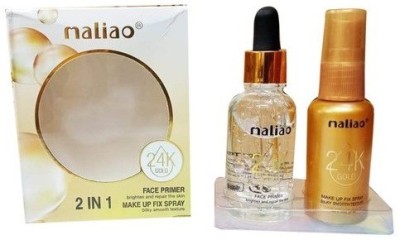 maliao 24k GOLD 2in1 Makeup Fixer & Face  Primer  - 60 ml(gold)