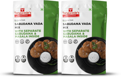Tanawade's SMART FOOD TSF Instant Sabudana Vada Mix, Ready to Cook, Pack of 2 360 g(Pack of 2)