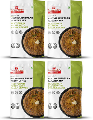Tanawade's SMART FOOD TSF Instant Multigrain Palak Paratha Mix, Ready to Cook, Pack of 4 800 g(Pack of 4)