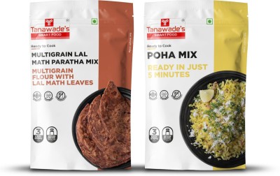 Tanawade's SMART FOOD TSF Lal Math Paratha, Poha Mix, Ready to Cook, Pack of 2 400 g(Pack of 2)