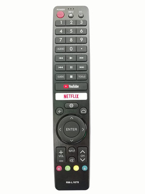 BhalTech RM-L1678 LED LCD TV with Function Netflix YouTube Compatible for  Sharp Remote Controller(Black)