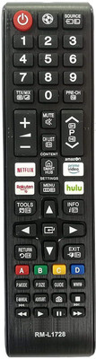 BhalTech RM-L1728 LCD LED Smart TV Universal Work with Netflix hulu Function Compatible Samsung Remote Controller(Black)
