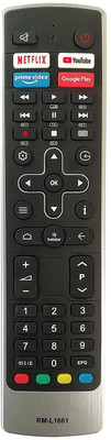 BhalTech RM-L1661 LED Smart TV EN2BB27V EN2BP27V EN2BQ27V EN2BX27V Universal Compatible VU Remote Controller(Black)