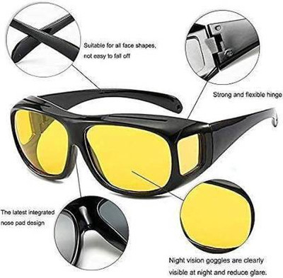 Royalmint RAMDEV ENTERPRISE Night Clear HD Vision Eye Protection Sunglasses 43 Blowtorch  Safety Goggle(Free-size)
