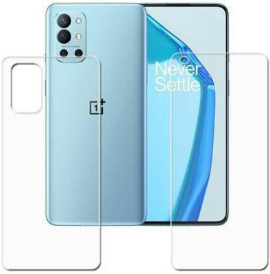 PR SMART Front and Back Tempered Glass for OnePlus 9R(Pack of 2)