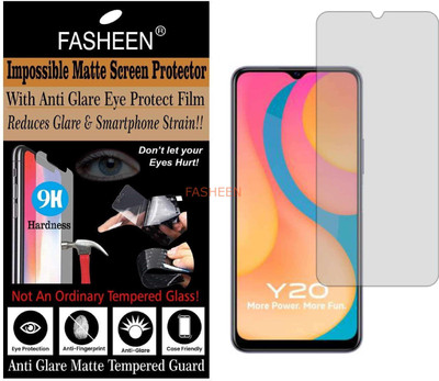Fasheen Tempered Glass Guard for VIVO Y20 (Matte Finish)(Pack of 1)
