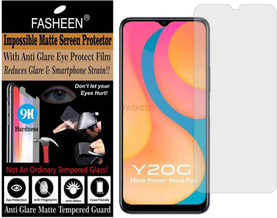 Fasheen Tempered Glass Guard for VIVO Y20G (Matte Finish)(Pack of 1)