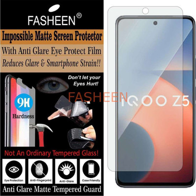 Fasheen Tempered Glass Guard for VIVO IQOO Z5 5G (Matte Finish)(Pack of 1)