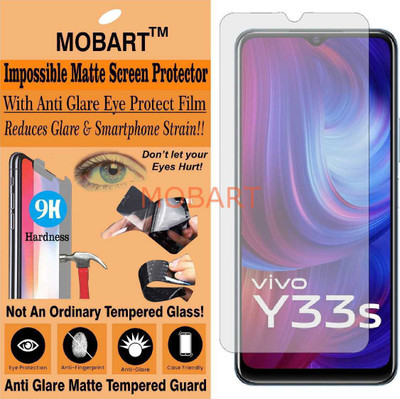 MOBART Tempered Glass Guard for VIVO Y33 S V2109 (Matte Finish)(Pack of 1)