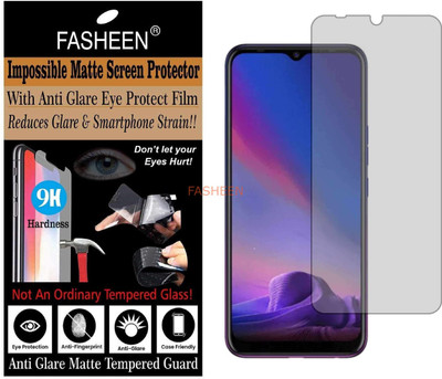 Fasheen Tempered Glass Guard for TECNO 12 (Matte Finish)(Pack of 1)