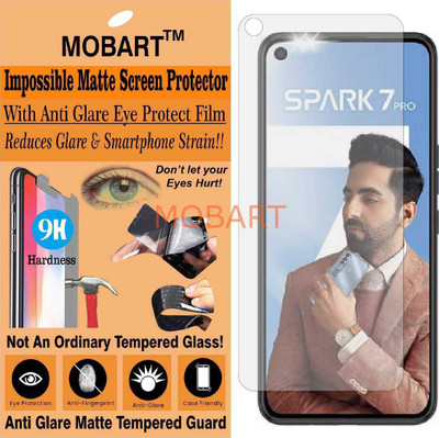 MOBART Tempered Glass Guard for TECNO SPARK 7 PRO (Matte Finish)(Pack of 1)