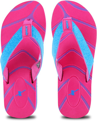 Sparx Women Flip Flops(Blue , 7)