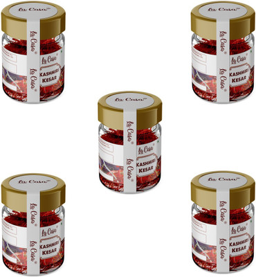 La Casa Kashmiri Mongra Saffron | Combo Pack of 5 | 0.5gx5(5 x 0.5 g)