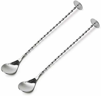 DHANSAL 2 PC COIN SPOON Disposable Stainless Steel Serving Spoon Set(Pack of 2)