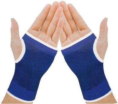 VROO Flexible Palm Support Hand & Wrist Glove For Palm Pain Relief Palm Support Wrist Support(Blue)