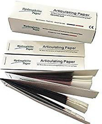 NMD DENTAL TOOL Articulating Paper ((5 Books/pk), Redblue (100 Micron)) Surgical Plier(Paper)